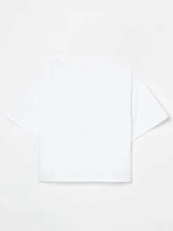 T-shirt in cotone con slogan Dkny