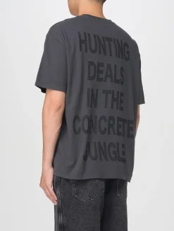 T-shirt in cotone con stampa grafica banane Amish