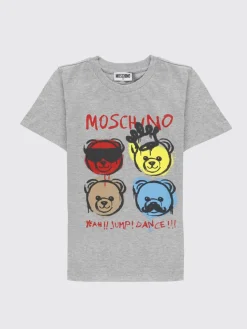 T-shirt in cotone con stampa Teddy Bear Moschino