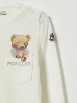 T-shirt in cotone con stampa Teddy Moncler