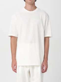 T-shirt in cotone con stampa posteriore Jil Sander