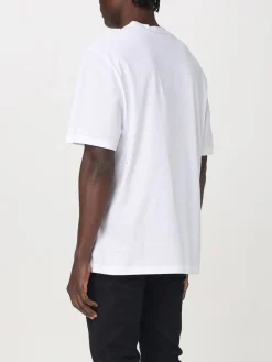 T-shirt in cotone con stampa grafica Versace