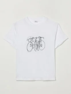 T-shirt in cotone con stampa Il Gufo