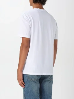 T-shirt in cotone con stampa logo Just Cavalli