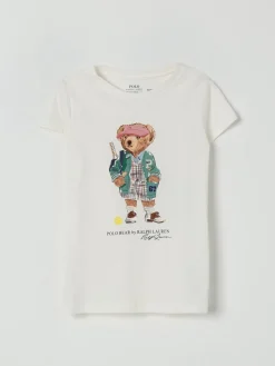 T-shirt in cotone con stampa Orso Polo Ralph Lauren