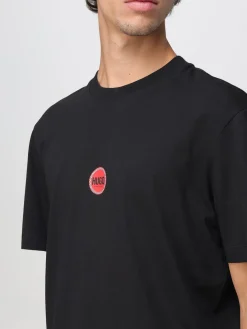 T-shirt in cotone con stampa logo Hugo