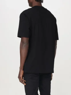 T-shirt in cotone con stampa grafica Versace