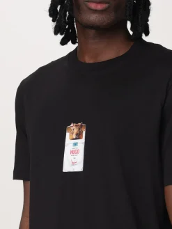 T-shirt in cotone con stampa grafica Hugo