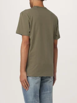 T-shirt in cotone con stampa logo Belstaff