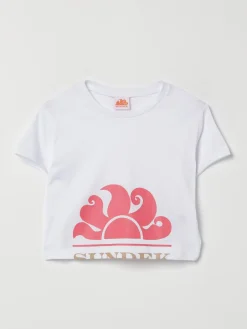 T-shirt in cotone con stampa logo Sundek