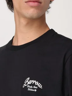T-shirt in cotone con stampa logo Barrow