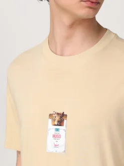 T-shirt in cotone con stampa grafica Hugo
