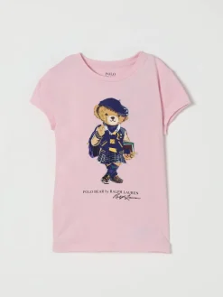T-shirt in cotone con stampa Orso Polo Ralph Lauren