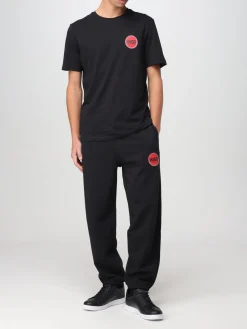 T-shirt in cotone con stampa logo Hugo