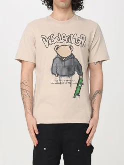 T-shirt in cotone con stampa logo Disclaimer