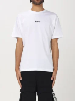 T-shirt in cotone con stampa logo Disclaimer