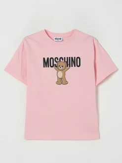 T-shirt in cotone con stampa Teddy Moschino