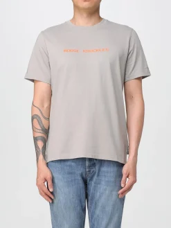 T-shirt in cotone con stampa logo Moose Knuckles