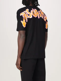 T-shirt in cotone con stampa logo Disclaimer