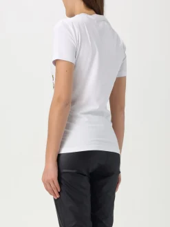 T-shirt in cotone con stampa V Versace Jeans Couture