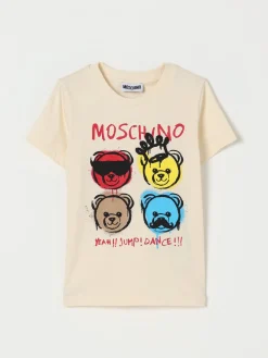 T-shirt in cotone con stampa Teddy Bear Moschino
