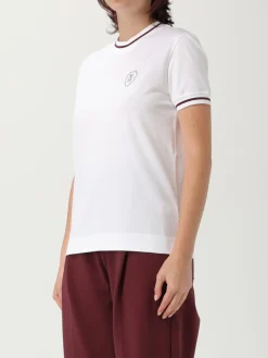 T-shirt in cotone con stemma Brunello Cucinelli