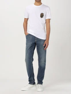 T-shirt in cotone con stemma Dolce & Gabbana