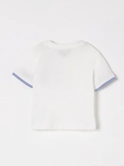 T-shirt in cotone con tasca a toppa Fay Junior