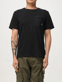 T-shirt in cotone con toppa Moose Knuckles