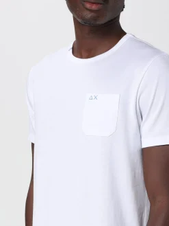 T-shirt in cotone con toppa SUN68