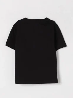 T-shirt in cotone con toppa check Burberry