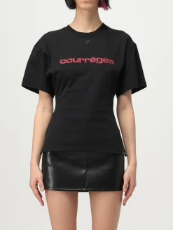 T-shirt in cotone Courréges con logo
