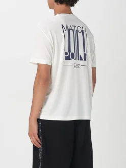 T-shirt in cotone Ea7 con maxi logo