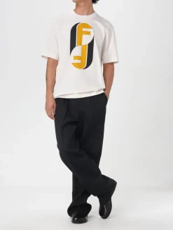 T-shirt in cotone FF Fendi