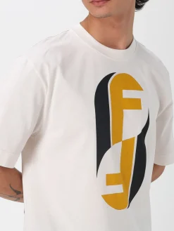 T-shirt in cotone FF Fendi