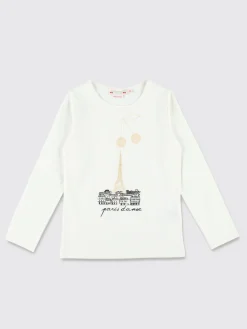 T-shirt in cotone organico stampata Bonpoint