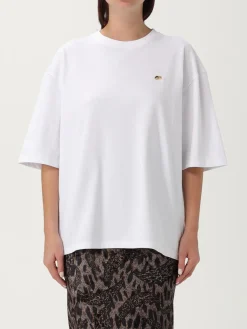 T-shirt in cotone over con logo Fiorucci