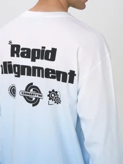 T-shirt in cotone sfumato con stampa posteriore Carhartt Wip