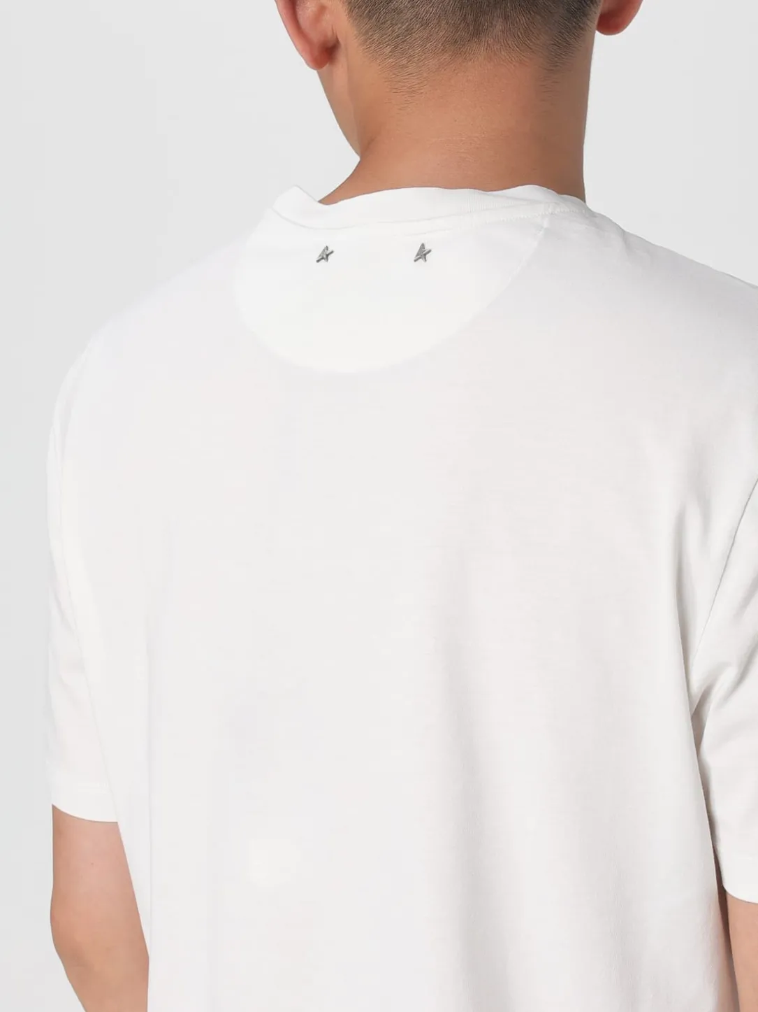 T-shirt in cotone stampata Golden Goose