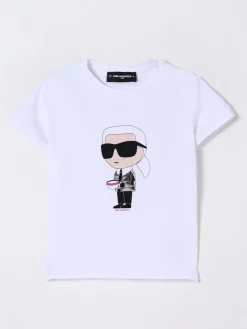 T-shirt in cotone stampata Karl Lagerfeld Kids