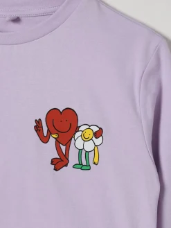 T-shirt in cotone stampata Stella McCartney Kids