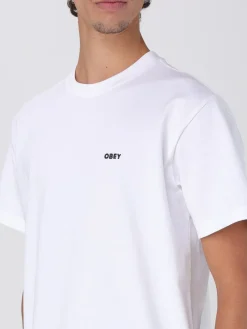 T-shirt in cotone stampata Obey