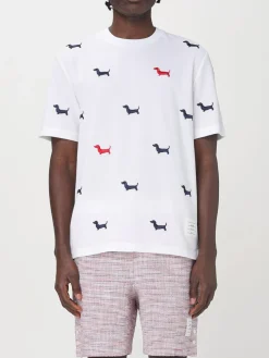 T-shirt in cotone stampata Thom Browne