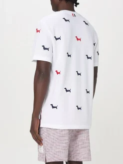 T-shirt in cotone stampata Thom Browne