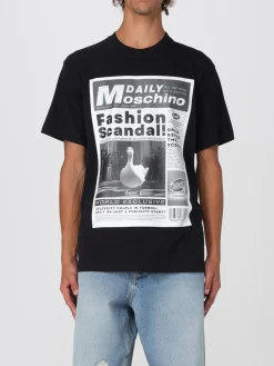T-shirt in cotone stampata Moschino Couture