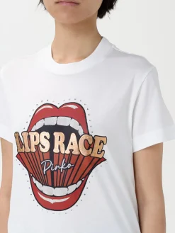 T-shirt in cotone stampata Pinko