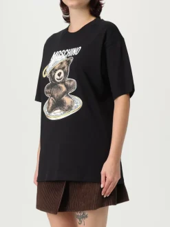 T-shirt in cotone stampata Moschino Couture