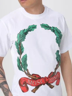 T-shirt in cotone stampato Moschino Couture