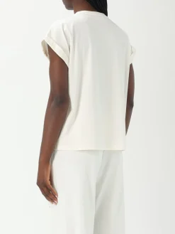 T-shirt in cotone stretch con logo Liu Jo