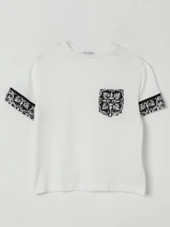 T-shirt in jersey con stampa maiolica Dolce & Gabbana